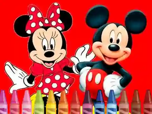 Jwèt Mickey Mouse Coloring sou entènèt