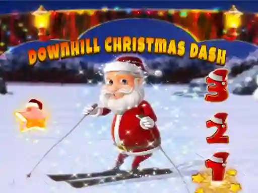 Jwèt Downhill Christmas Dash sou entènèt