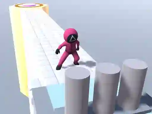 Jwèt Squid Gamer Runner Obstacle sou entènèt