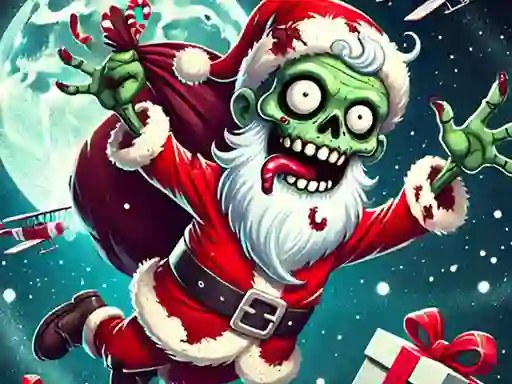 Jwèt Flappy Zombie Santa Christmas Game sou entènèt