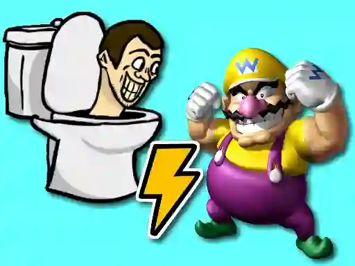 Jwèt Skibidi Toilet vs Wario sou entènèt