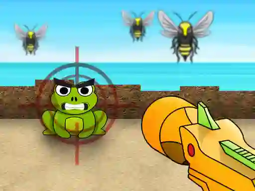 Jwèt Bubble Gun Beach sou entènèt