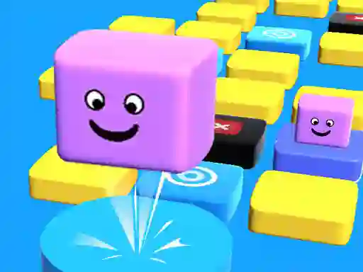 Jwèt Jump Stacky Cube 3D sou entènèt