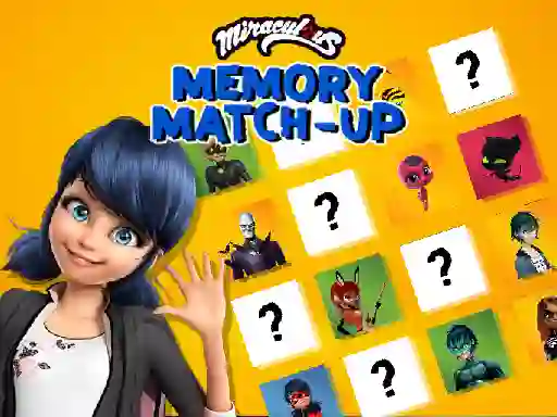 Jwèt Miraculous Memory Match Up sou entènèt