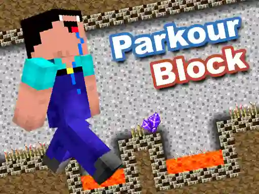 Jwèt Parkour Block sou entènèt