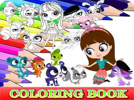 Jwèt Coloring Book for Littlest Pet Shop sou entènèt