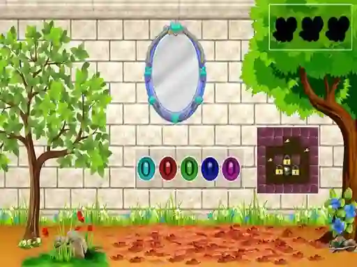 Jwèt White Brick Backyard Escape sou entènèt