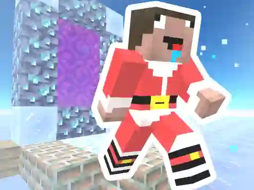 Jwèt Noob Steve Christmas sou entènèt