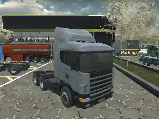 Jwèt American 18 Wheeler Truck Sim sou entènèt