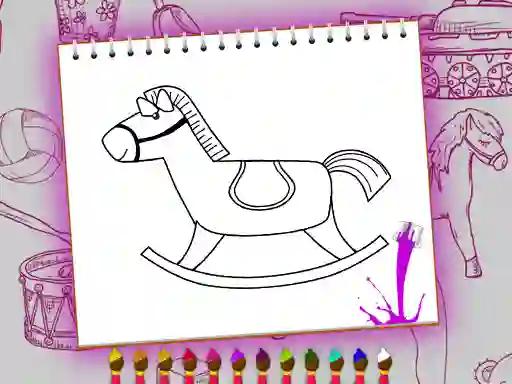 Jwèt Coloring Book: Toy Shop sou entènèt
