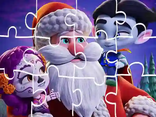 Jwèt Super Monsters Christmas Jigsaw sou entènèt