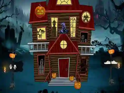 Jwèt Halloween Magic Lady Escape sou entènèt
