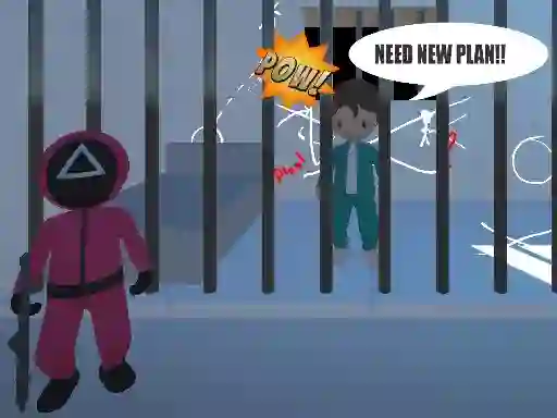 Jwèt Escape Plan in Squid Game sou entènèt