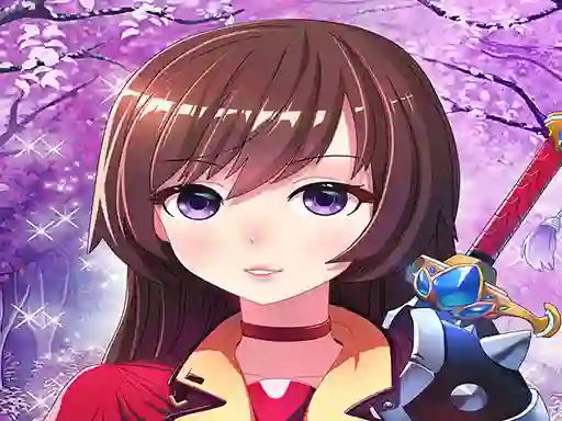 Jwèt Anime Girl Fantasy Dress Up sou entènèt