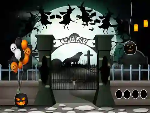 Jwèt Halloween Cemetery Escape 2 sou entènèt