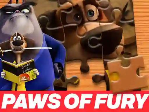 Jwèt Paws of Fury The Legend of Hank Jigsaw Puzzle sou entènèt