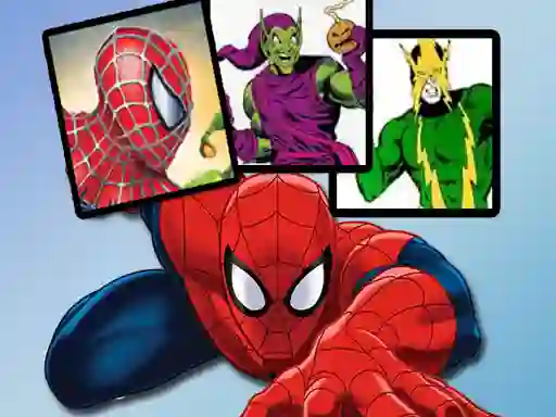 Jwèt Spiderman Match Cards sou entènèt