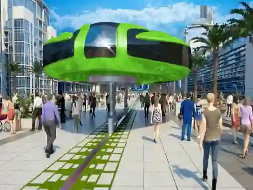 Jwèt Gyroscopic Elevated Bus Simulator Public Transport sou entènèt