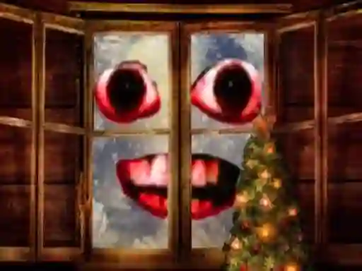 Jwèt New Year: Santa Claus outside the window sou entènèt