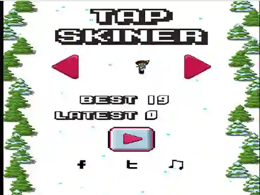 Jwèt Tap Skier sou entènèt
