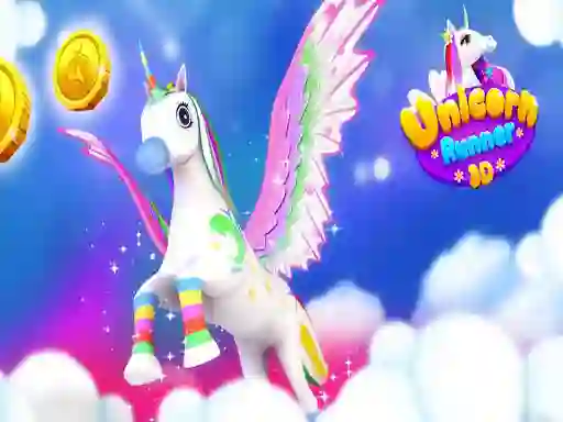 Jwèt Unicorn Run 3D sou entènèt