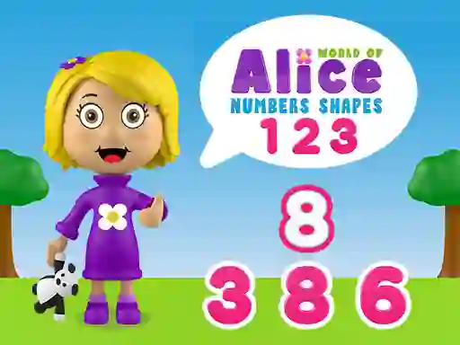 Jwèt World of Alice Numbers Shapes sou entènèt