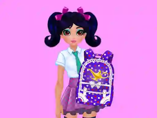 Jwèt Jasmine and Elsa School Bag Design Contest sou entènèt