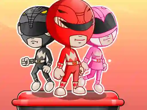 Jwèt Power Rangers adventure dash sou entènèt