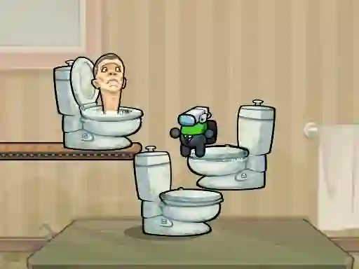 Jwèt Impostor Jump Skibidi Toilet sou entènèt