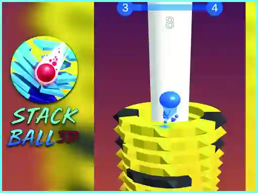 Jwèt Stack Bounce Ball 3d sou entènèt