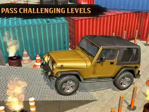 Jwèt Classic Real 4x4 Jeep Parking Drive Game sou entènèt