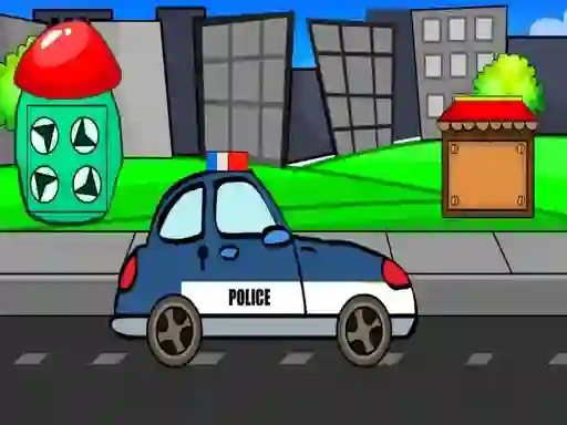 Jwèt Police Car Escape sou entènèt