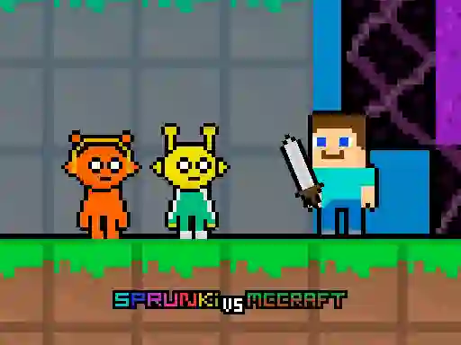 Jwèt Sprunki vs MCCraft sou entènèt