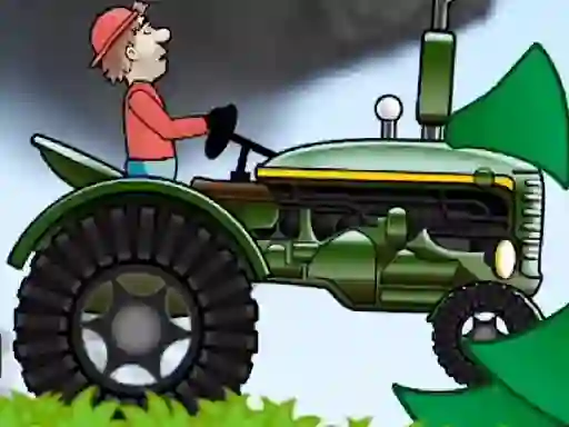Jwèt Tractor Driving Hill Climb 2D sou entènèt