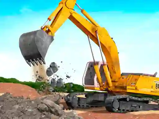 Jwèt Real JCB Excavator Simulator sou entènèt