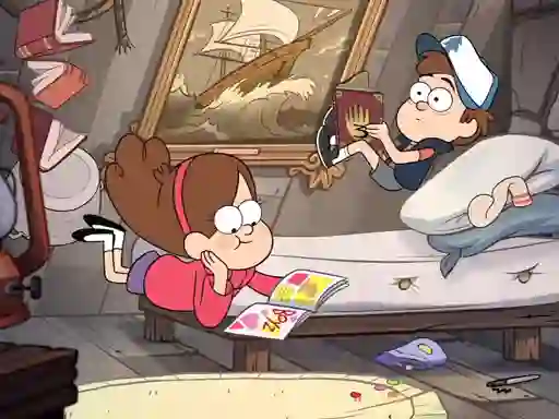 Jwèt Gravity Falls Slide sou entènèt