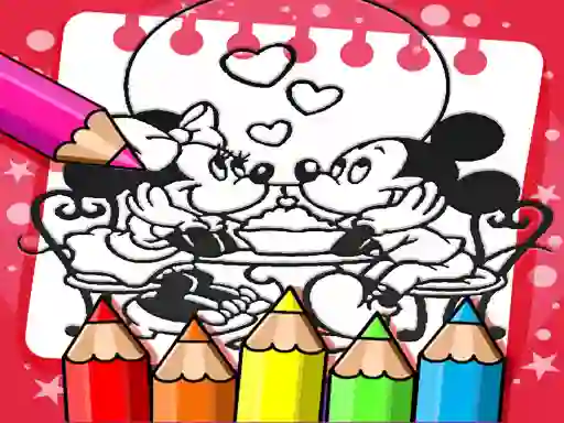 Jwèt Mickey Mouse Coloring Book sou entènèt