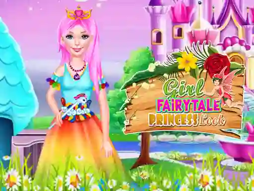 Jwèt Girl Fairytale Princess Look sou entènèt
