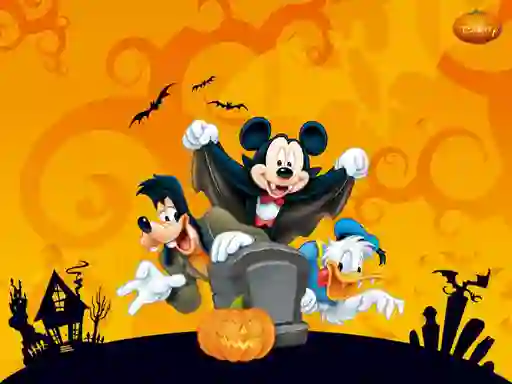 Jwèt Disney Halloween Jigsaw Puzzle sou entènèt