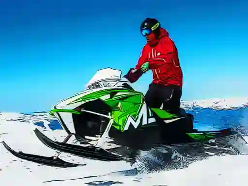 Jwèt Snowmobile Jigsaw sou entènèt