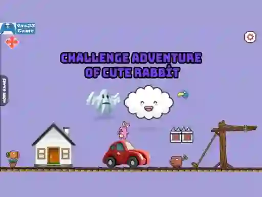 Jwèt Challenge adventure of cute rabbit sou entènèt