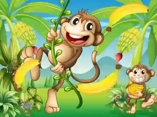 Jwèt Jungle Monkey Run sou entènèt
