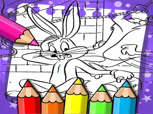 Jwèt Bugs Bunny Coloring Book sou entènèt
