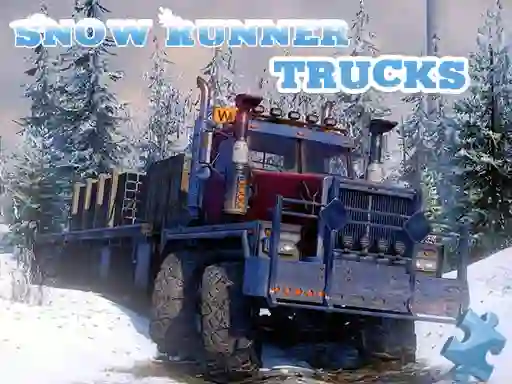 Jwèt Snow Runner Trucks Jigsaw sou entènèt