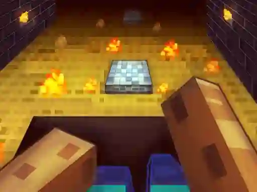 Jwèt Parkour in the cave 3D sou entènèt