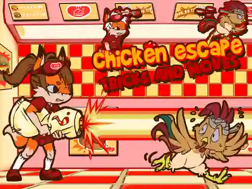 Jwèt Chicken Escape Tricks and moves sou entènèt