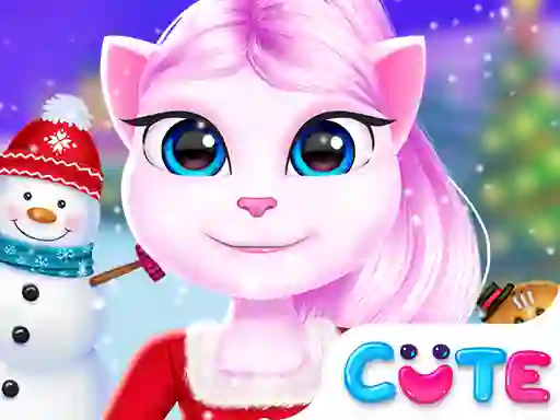 Jwèt Angela Christmas Decor Game sou entènèt
