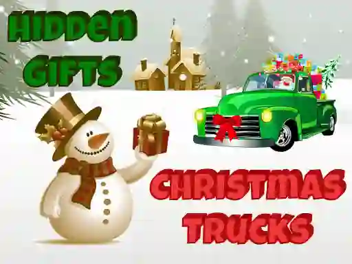 Jwèt Christmas Trucks Hidden Gifts sou entènèt
