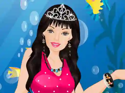 Jwèt Barbie Mermaid Dressup sou entènèt