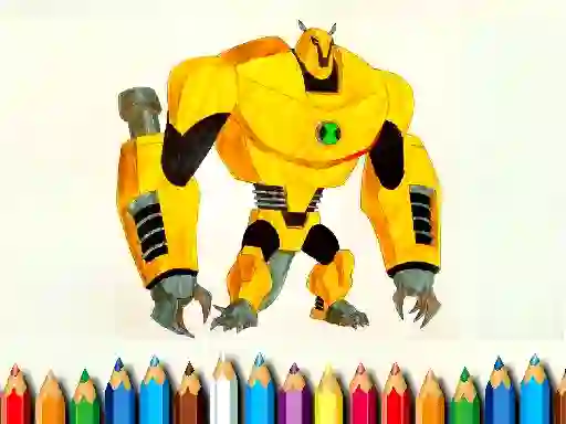 Jwèt Ben10 Monsters Coloring book sou entènèt